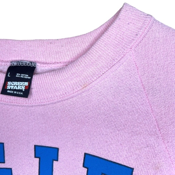Vintage Screen Stars T.G.I.F This Grandma Is Fantastic Light Pink Sweatshirt L - Picture 8 of 8